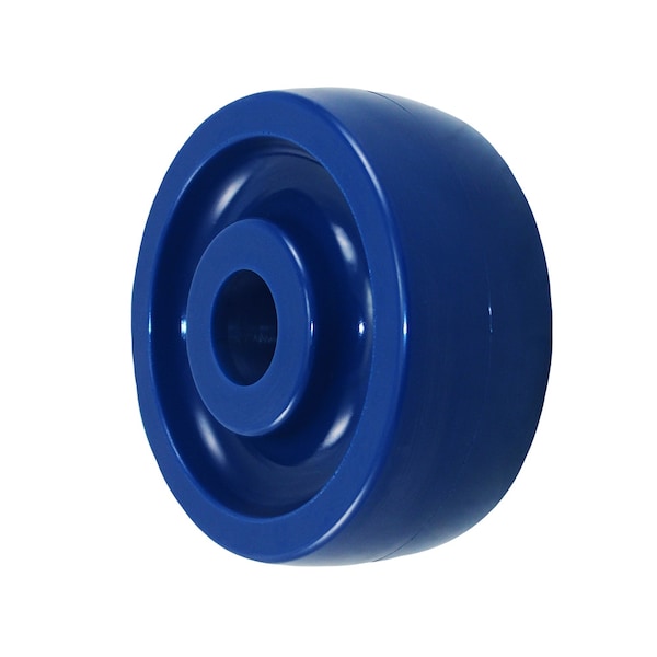 5"x1-1/2" BLUE SOLID POLYURETHANE (NON MARKING) WHEEL, 700 LBS CAPA